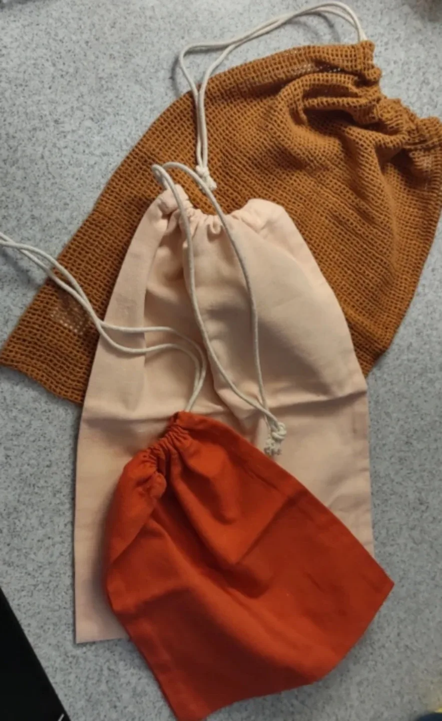 (NEW) Reusable Produce Bags - Set of 3  for 🎁 gift - #Cleanout image indicator(6)