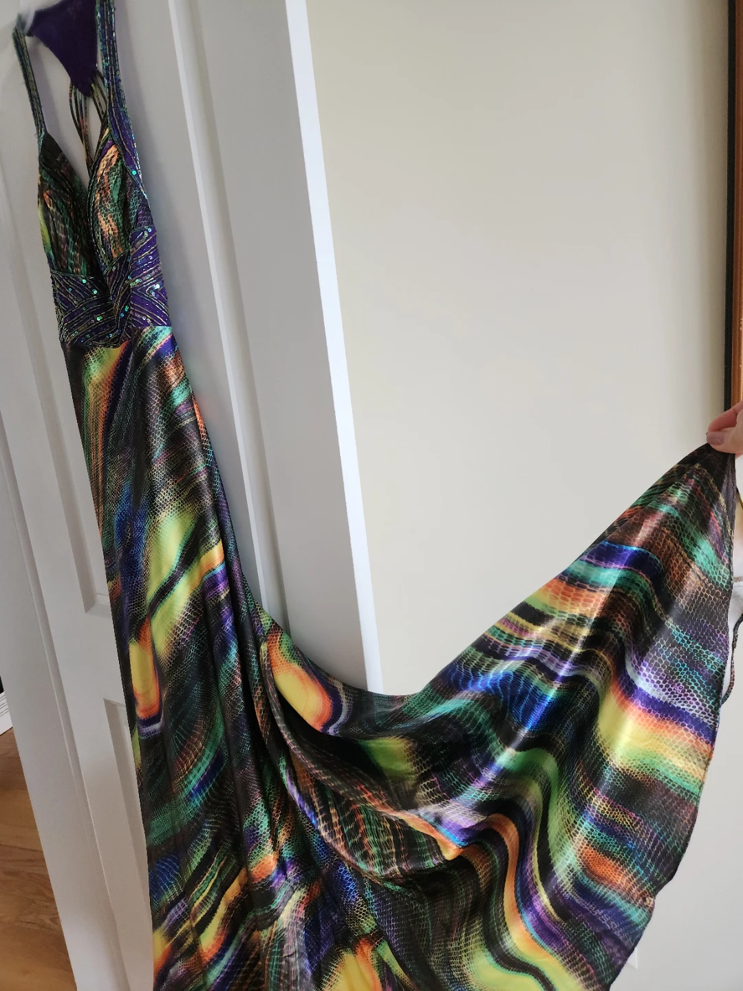 Patterned Formal Dress. Size M-L - photo 3