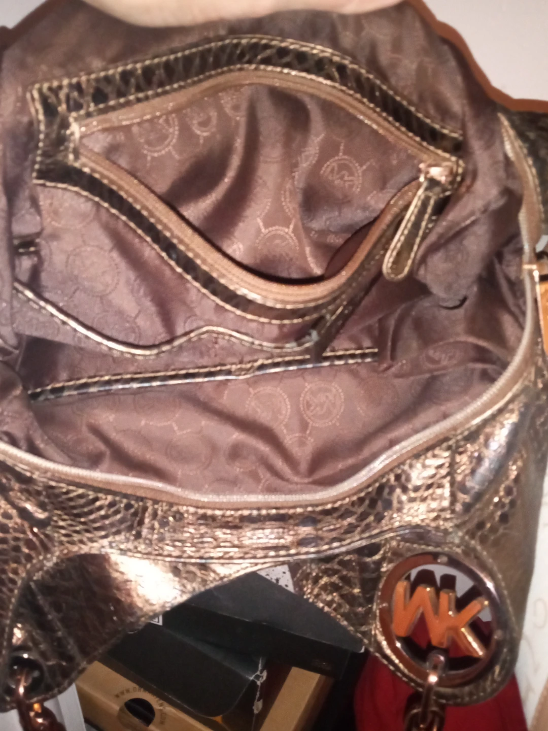 Awesome "Michael Kors Bronze Shoulder Bag - photo 4
