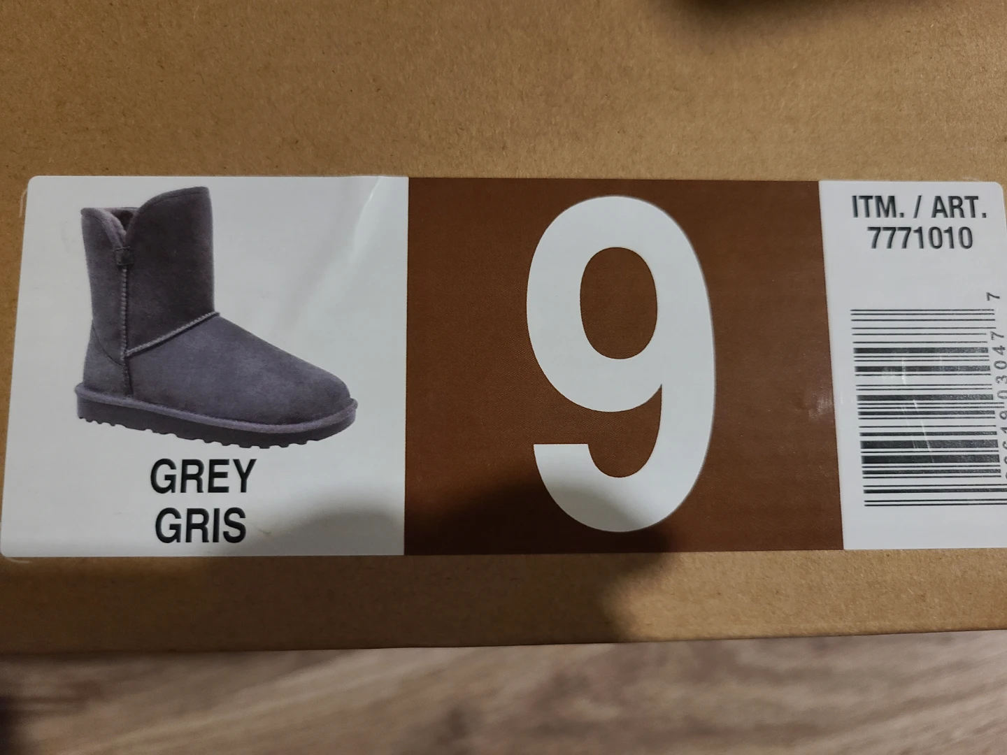 Grey Winter Boots - Size 9 - photo 2