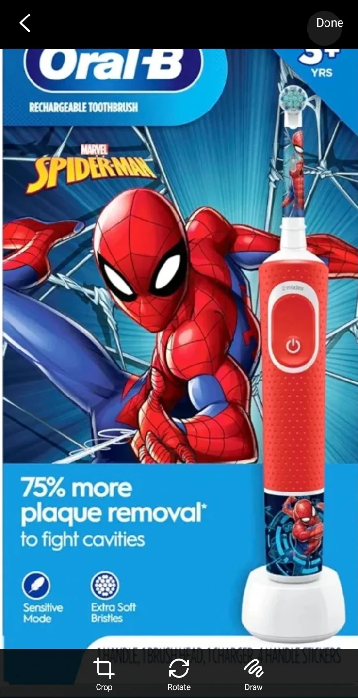 60% OFF oral-B Spider-Man Rechargeable Toothbrush OFF 60%