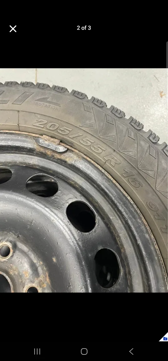 Set of 4 Pirelli Winter Tires 205/55R16 #cleanout image indicator(2)