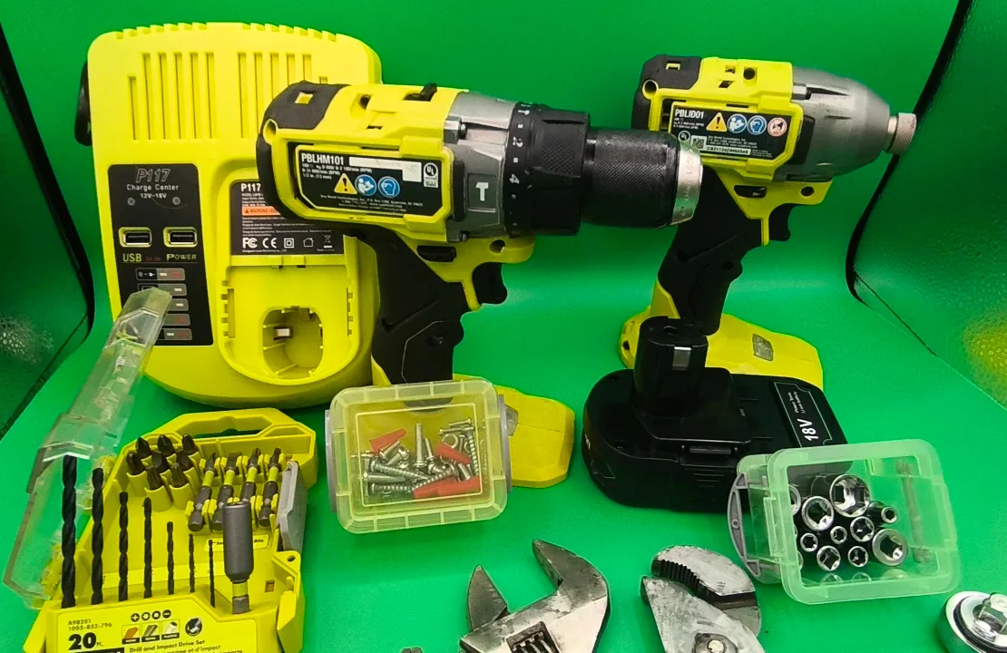 SafeSense™ Ryobi Brushless Kit | PBLHM101 Hammer Drill + PBLID01 image indicator(3)