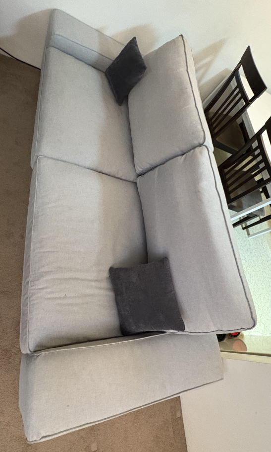 Light Grey Sectional Sofa - photo 2