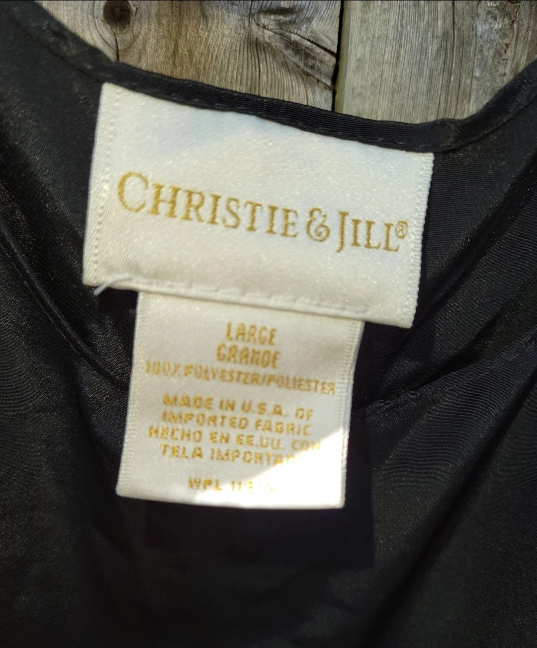 Christie & Jill Black Tank Top - Size Large - photo 2