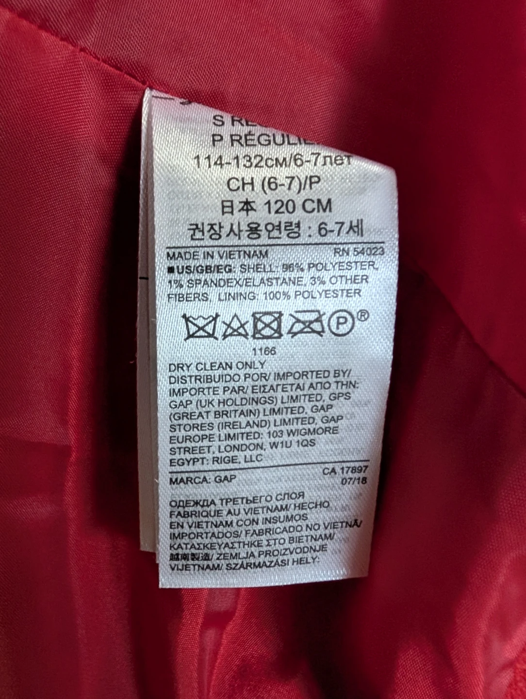 Gap Kids Red Pea Coat - Size S - photo 4