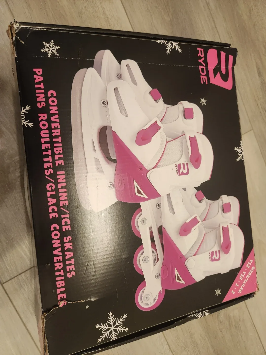 Ryde Convertible Inline/Ice Skates Y12-1