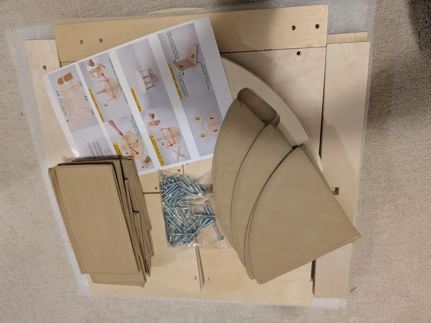 bbgroundgrm 4-in-1 Kids Wooden Activity Table image indicator(8)