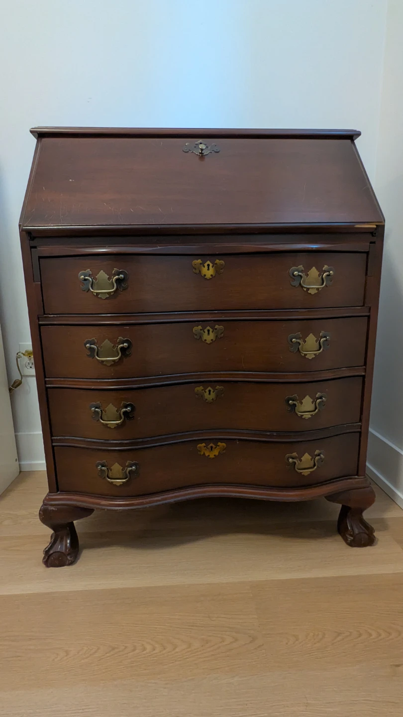 Antique Mahogany Secretary Desk - photo 2
