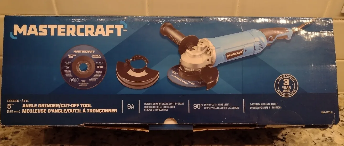 Mastercraft 5" Angle Grinder/Cut-Off Tool image indicator(4)