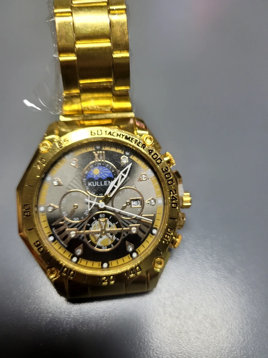 Kullen Gold Tachymeter Watch image indicator(4)