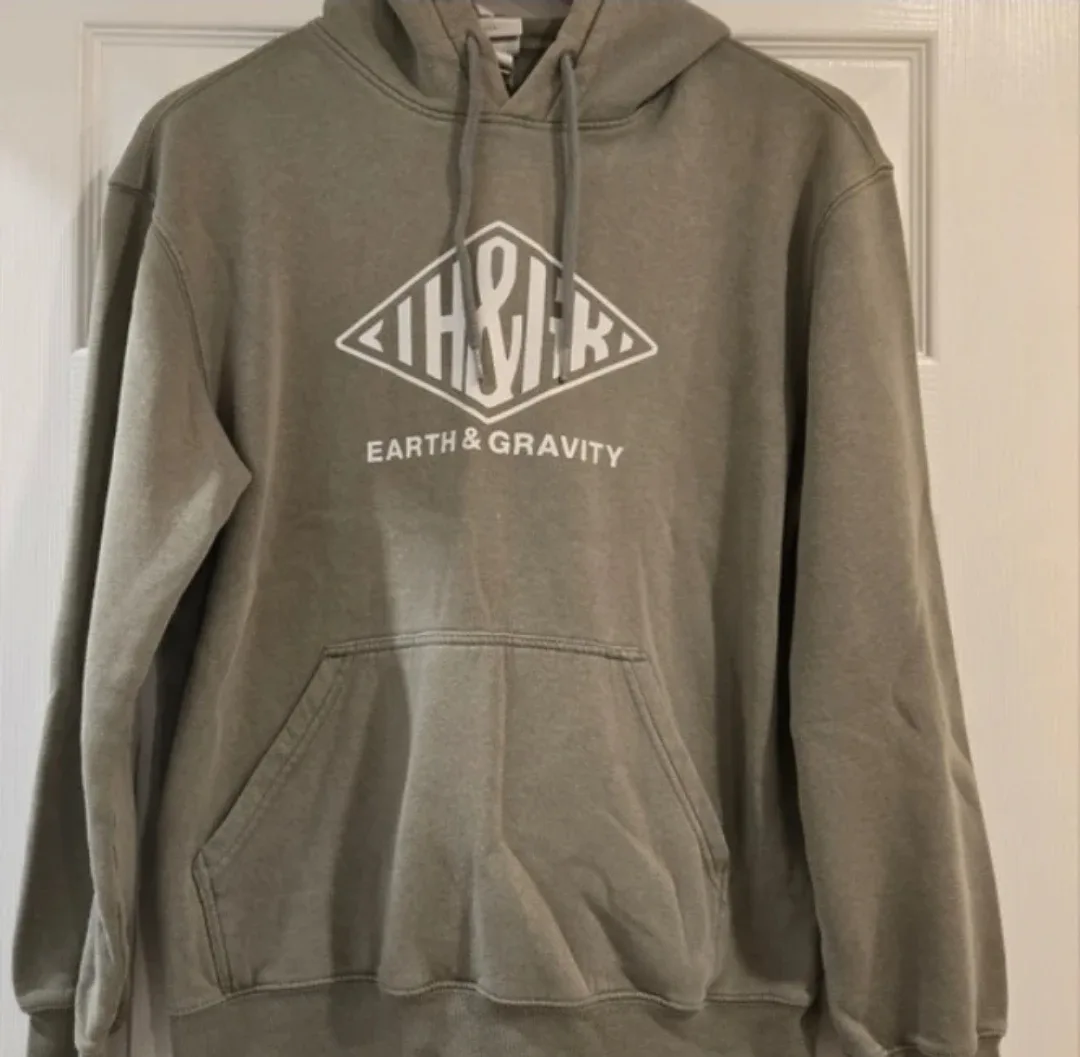 Men's Earth & Gravity Olive Green Hoodie - S