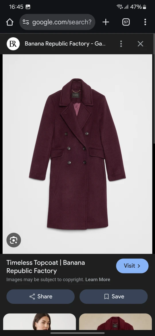 Banana Republic Factory Timeless Topcoat #Cleanout