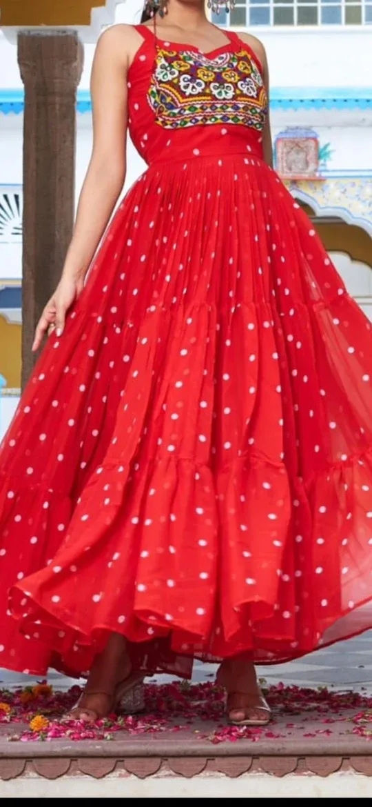 Red Polka Dot Maxi Dress clear out
