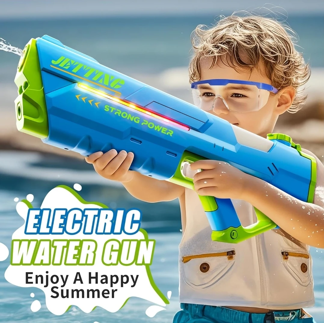 Electric Water Blaster Toy w/ LED Lights – Automatic Water Fill - photo 4