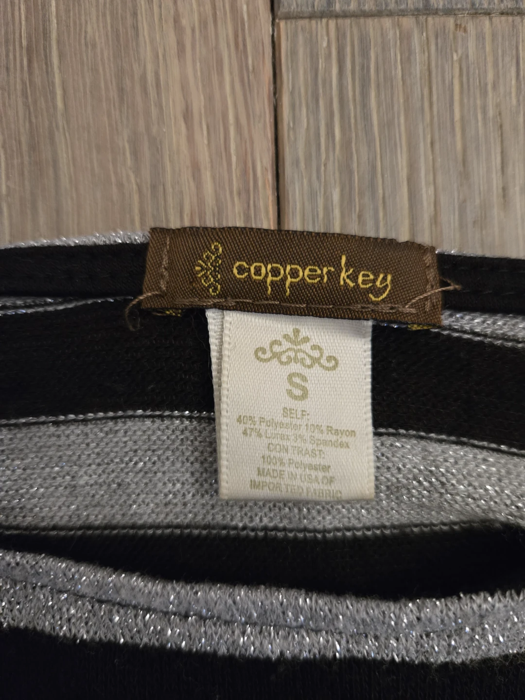 Copper Key Striped Top - Size S - photo 2