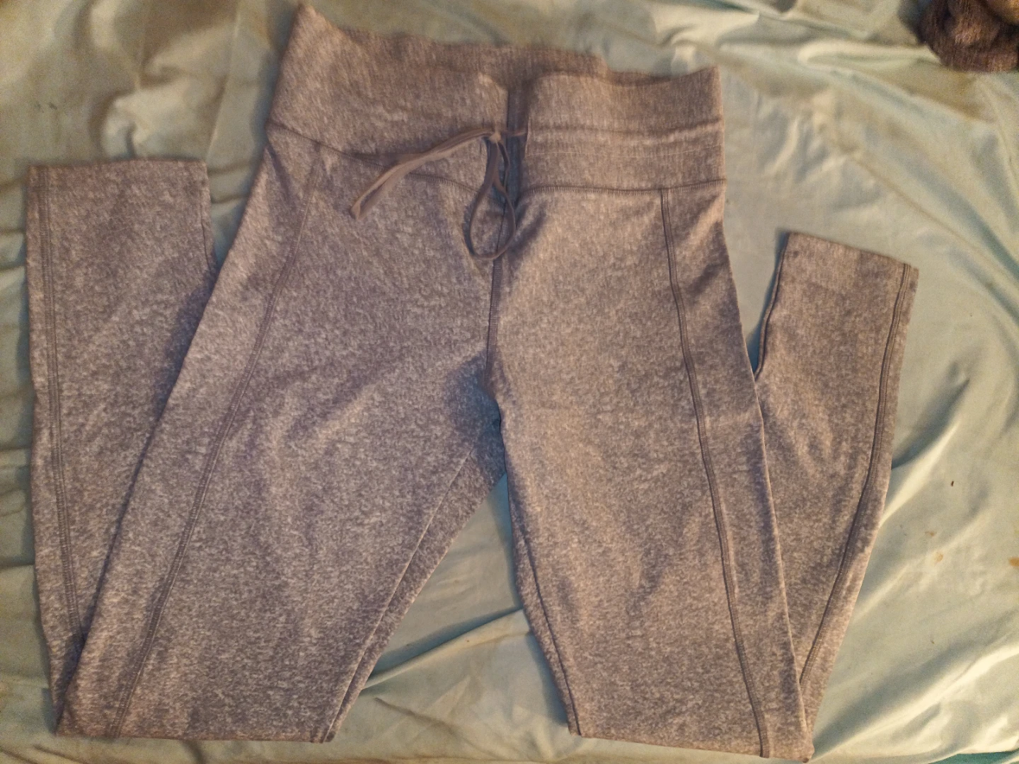 PINK Gray Athletic ultimate lace-up Leggings - photo 4