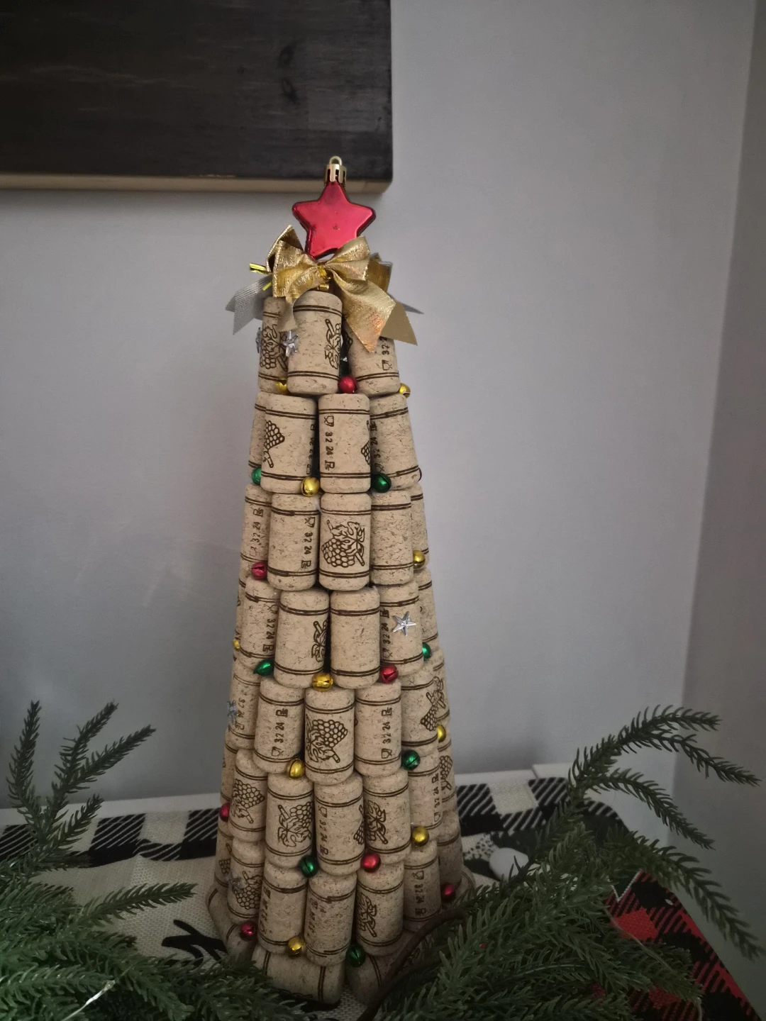 Handmade Cork Christmas Tree Decoration - photo 2