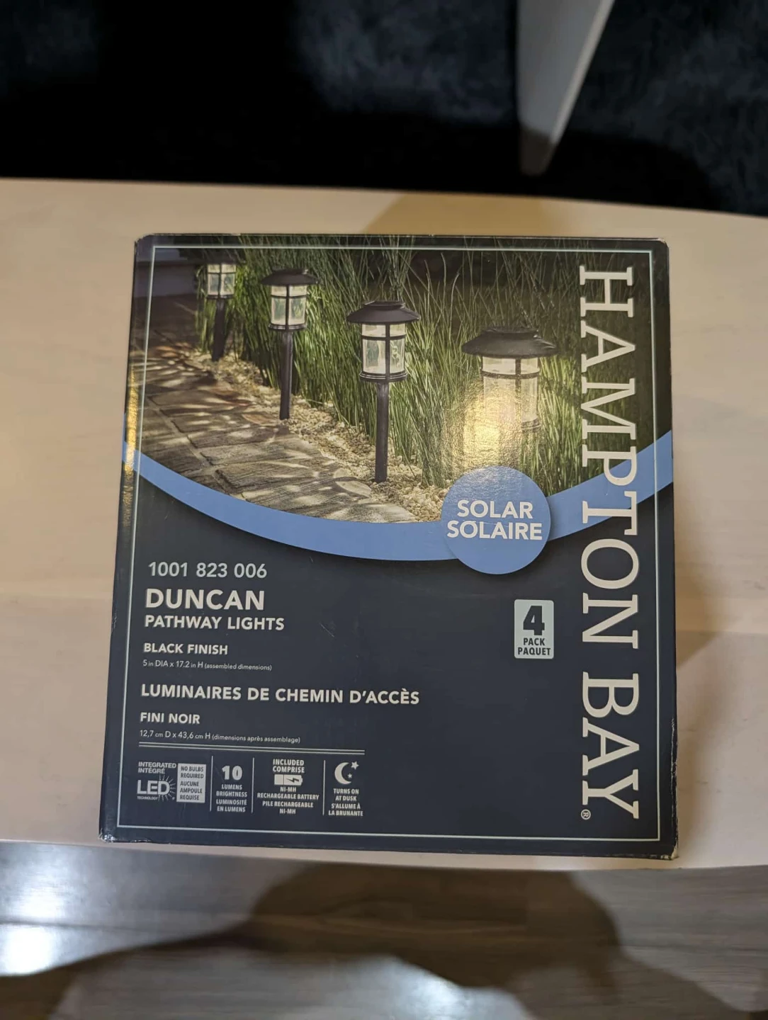 Hampton Bay Duncan Pathway Lights - 4 Pack