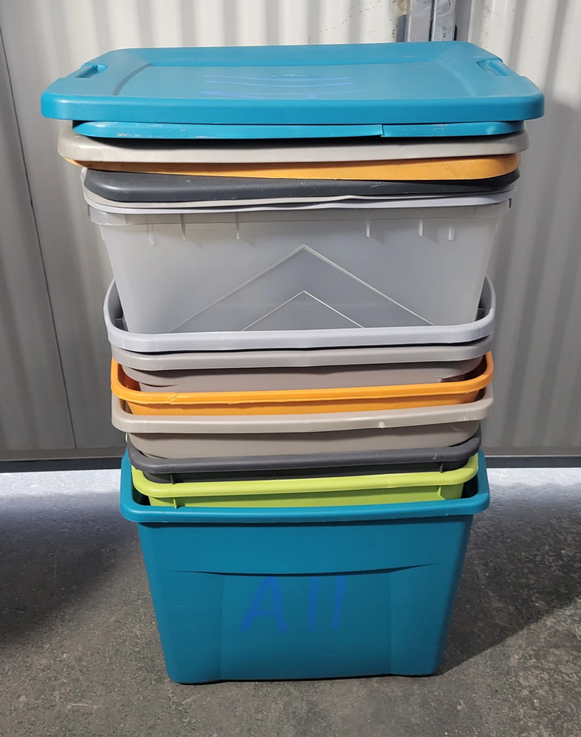 Storage Totes - Assorted Colors & Sizes. Total 5 - photo 3