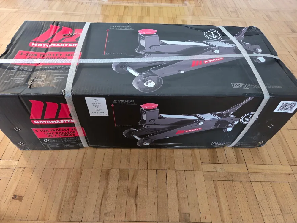 MotoMaster 3-Ton Trolley Jack - NEW in Box! image indicator(2)