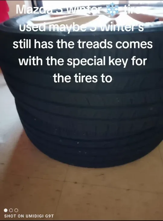 Mazda 3 Winter Tires on Rims & Raybestos Brake Pads