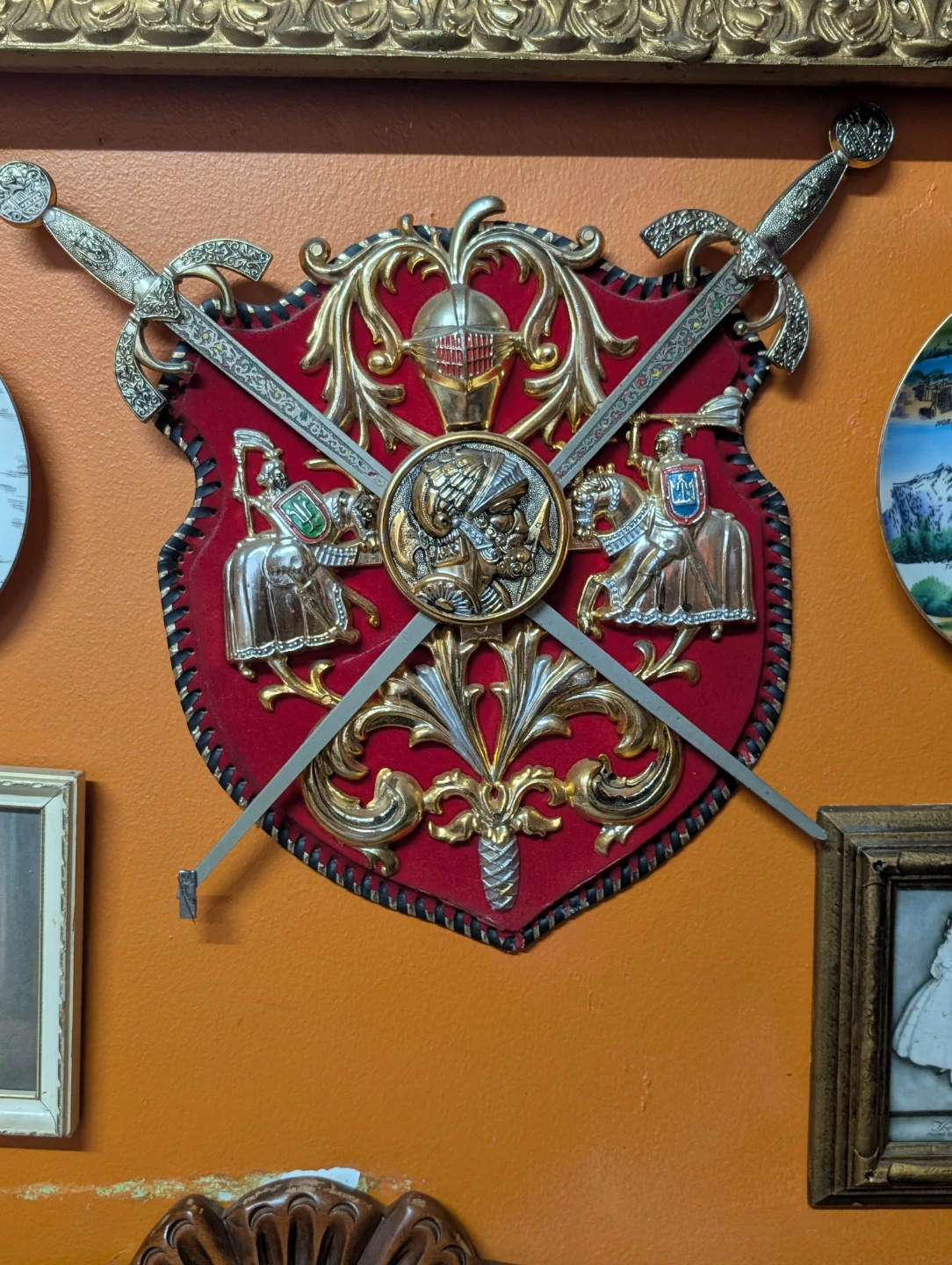 Decorative Sword & Shield Wall Hanging