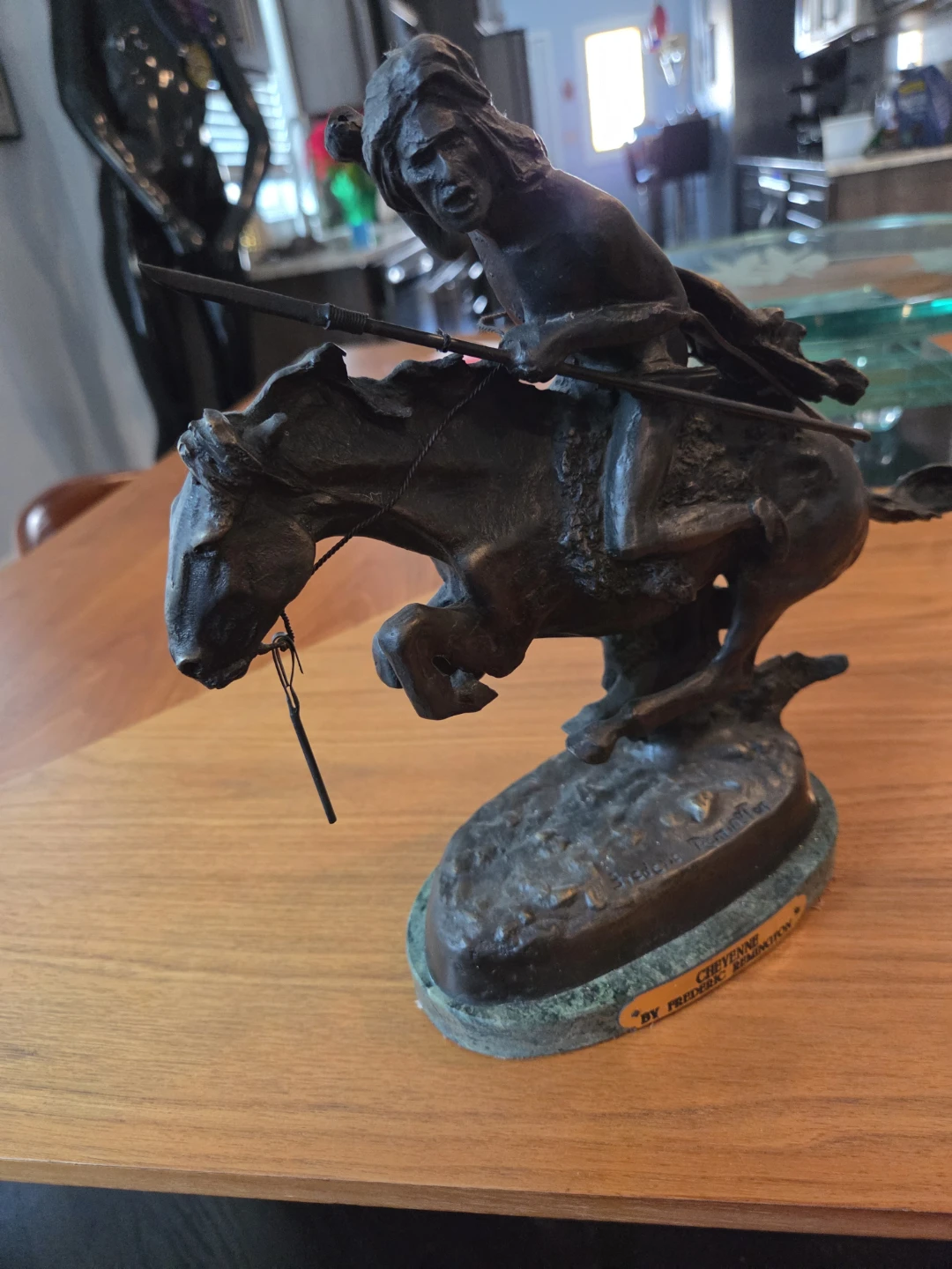 Frederic Remington Cheyenne Bronze Sculpture - photo 2