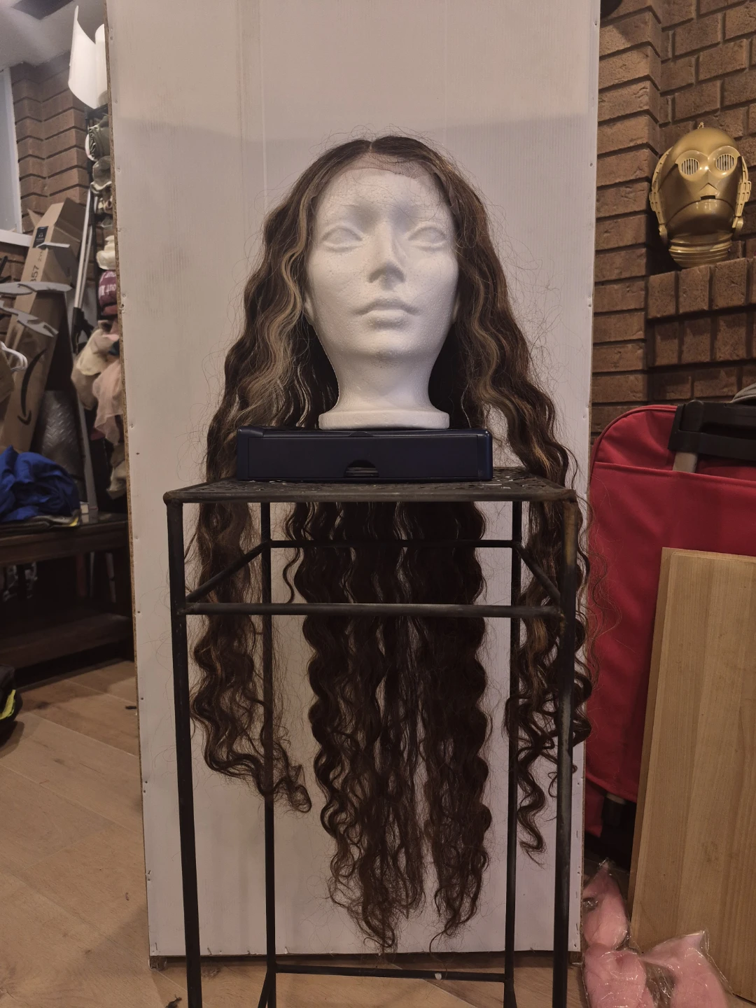 Long Brown Curly Wig - photo 2