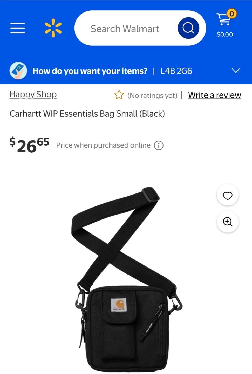 Brand New with tag Carhartt WIP Essentials Bag Small (Black) - photo 4
