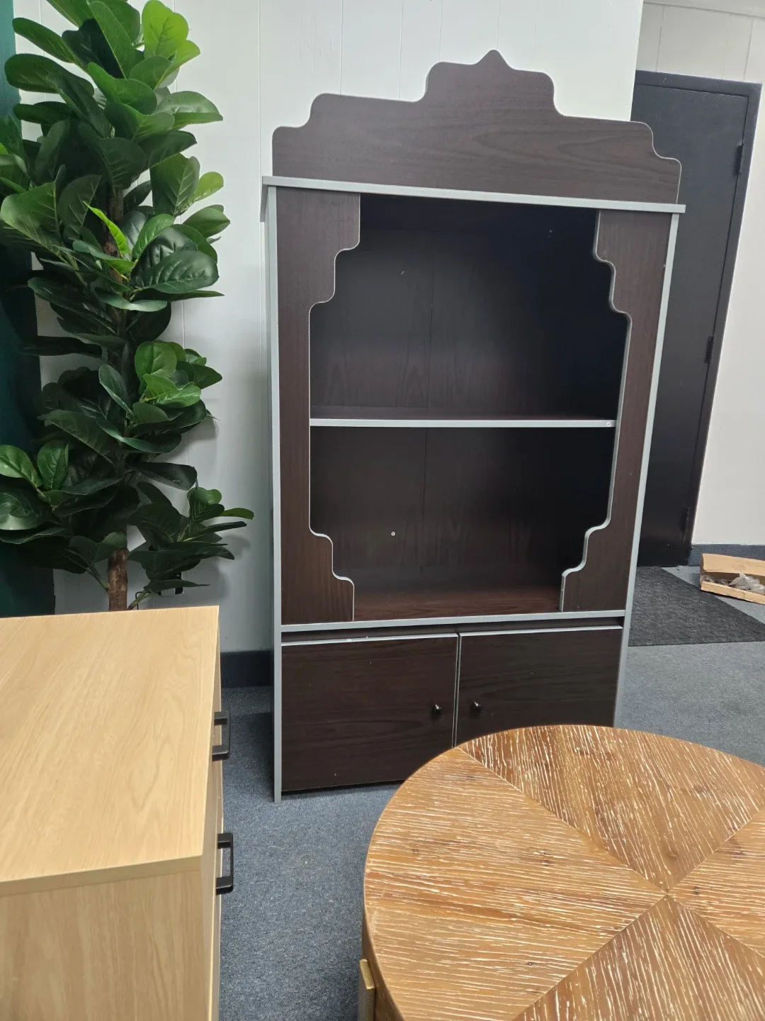 Wooden Bookcase with Storage image indicator(3)