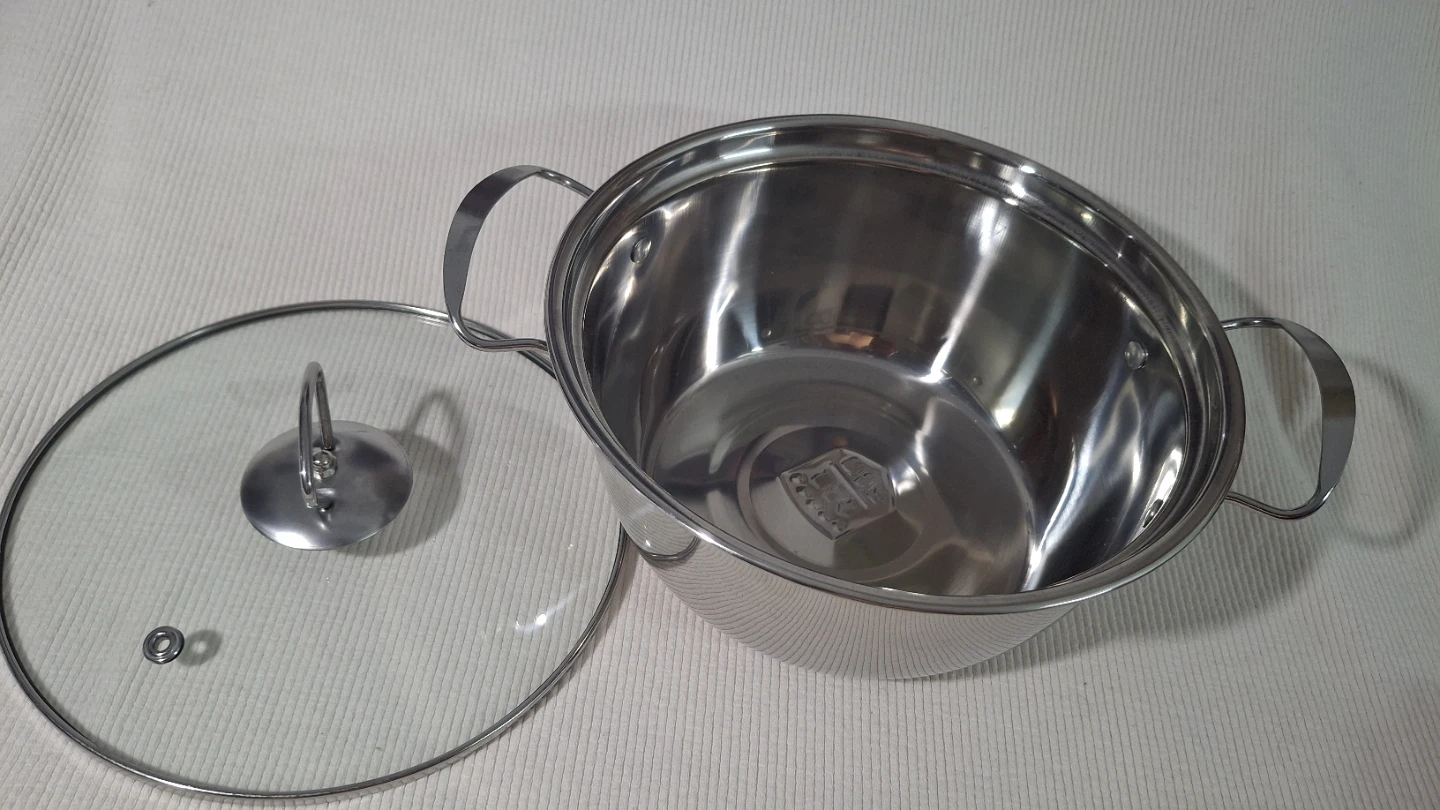 8" Stainless Steel Stock Pot with Lid - photo 3
