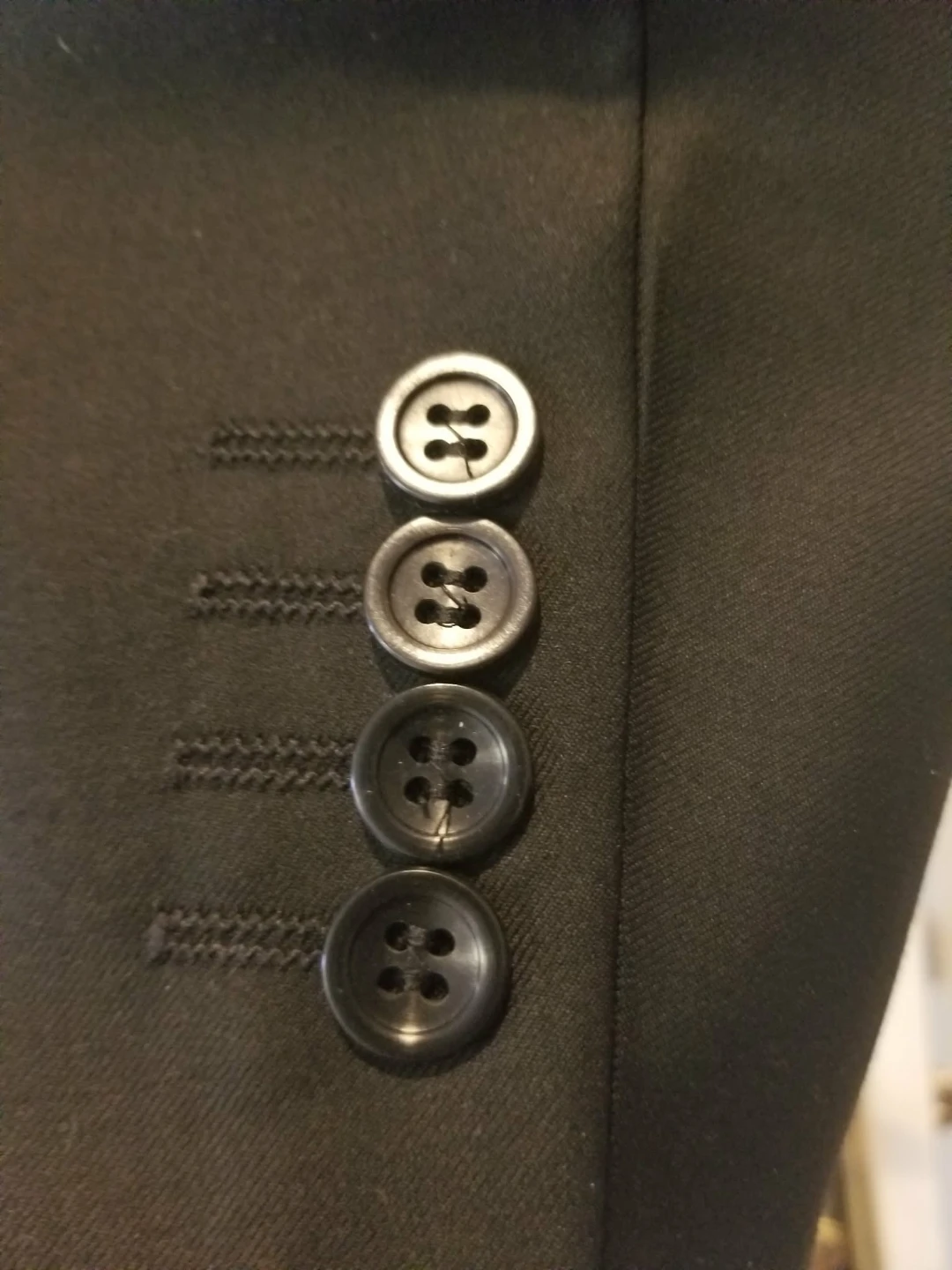 Black men 100% Italian wool suit - photo 4