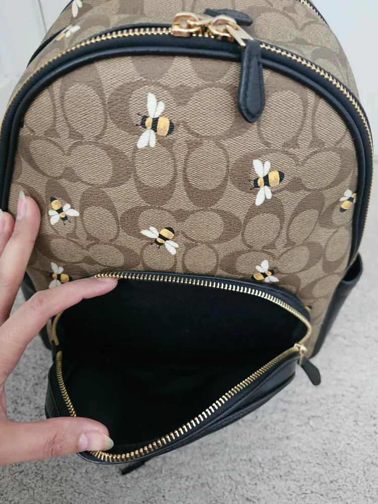 Authentic Coach Backpack with Bee Design image indicator(4)
