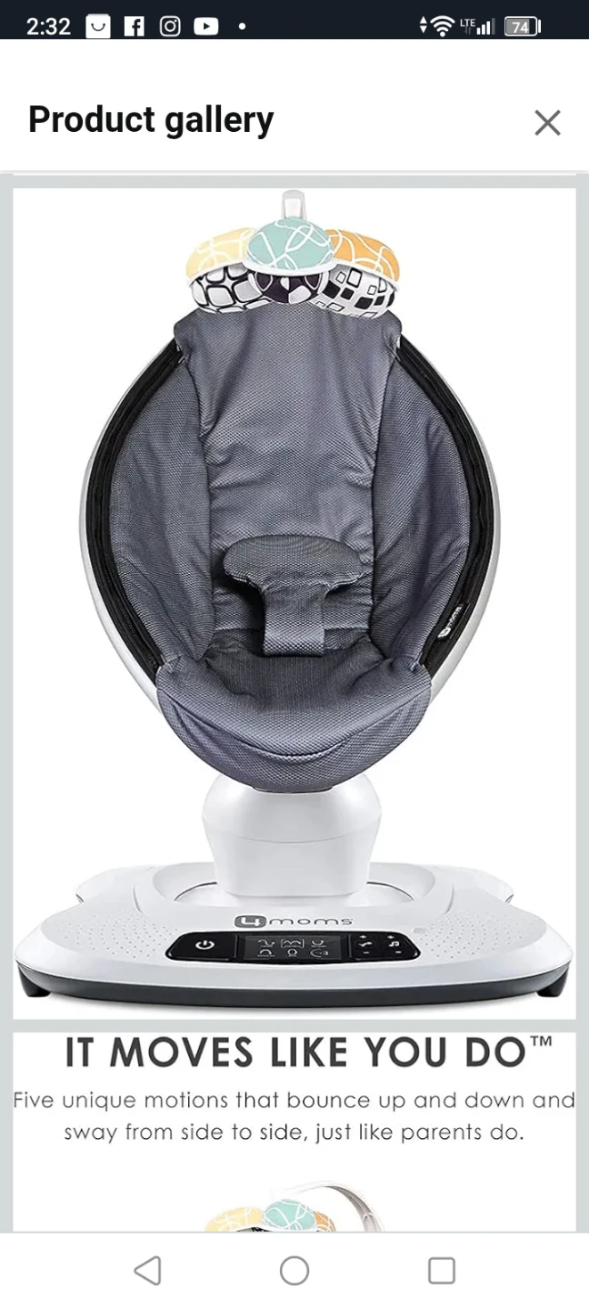 4moms MamaRoo Baby Swing - Excellent Condition! - photo 2