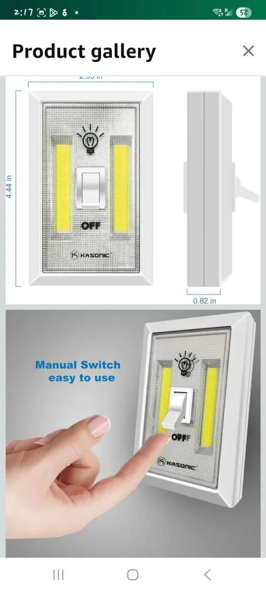 LED Night Lights - Cordless, Battery Operated (4 Pack) image indicator(2)