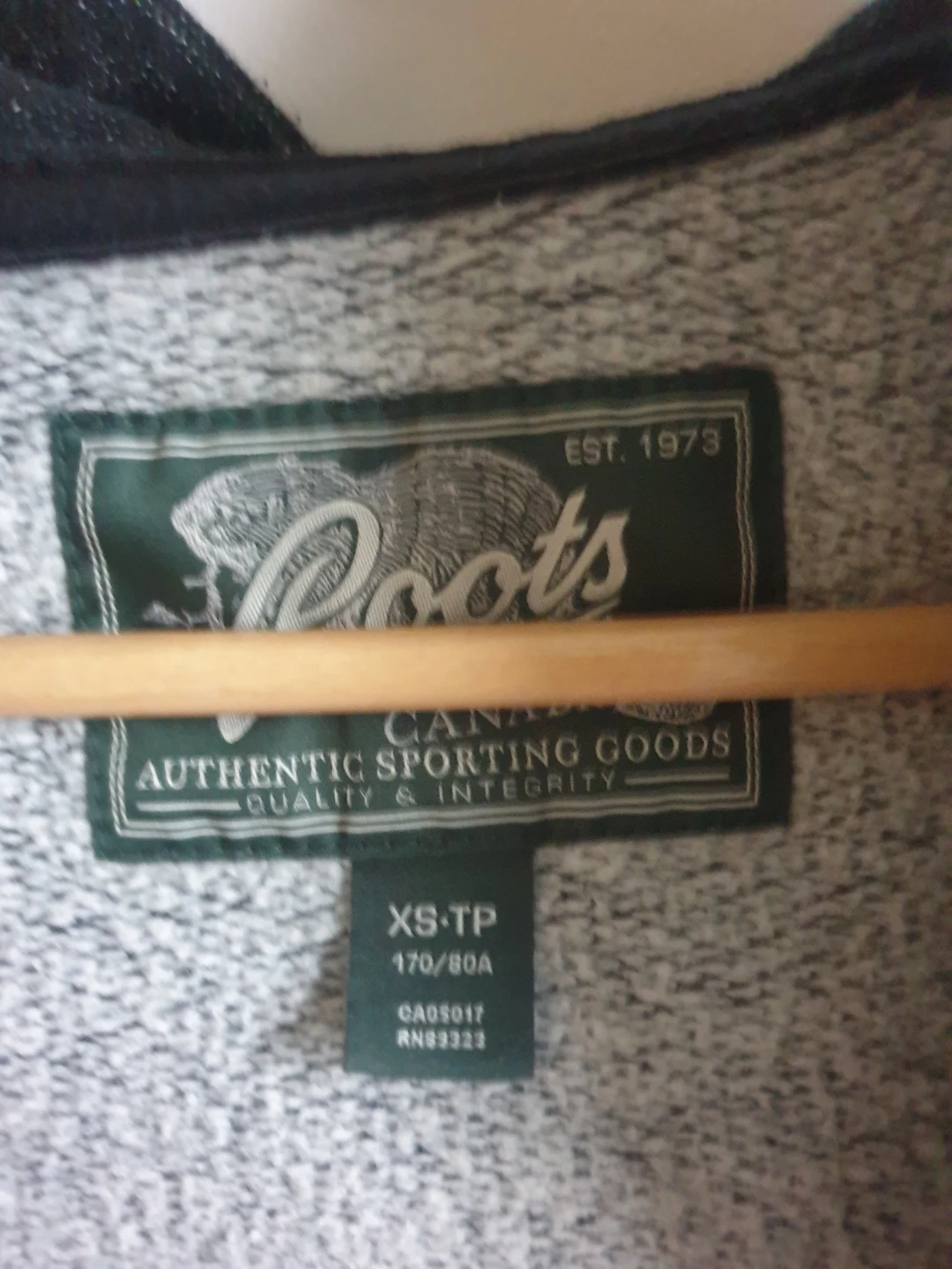 Roots Full Zip Hoodie (XS, Pepper) - photo 4