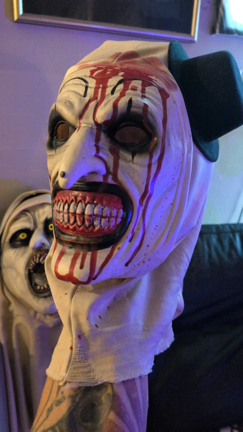 Mask- Art the clown from Terrorfier & NuN from Conjuring image indicator(2)