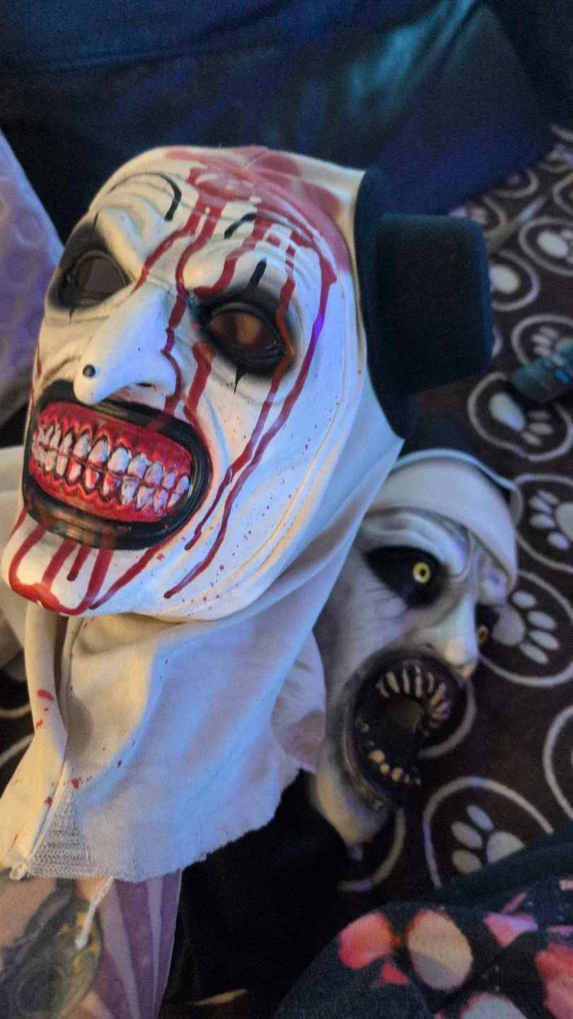 Mask- Art the clown from Terrorfier & NuN from Conjuring image indicator(5)