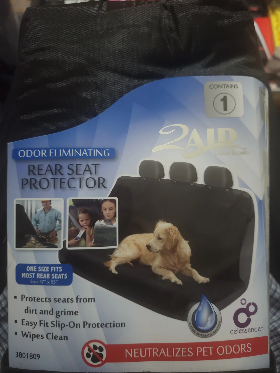 Air Odor Eliminating Rear Seat Protector (47" x 55")