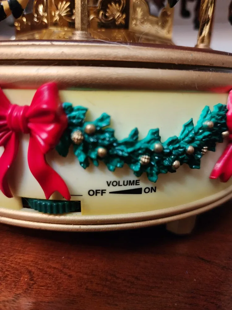 Mr. Christmas Musical Holiday Merry Go Round with Moving Parts image indicator(6)
