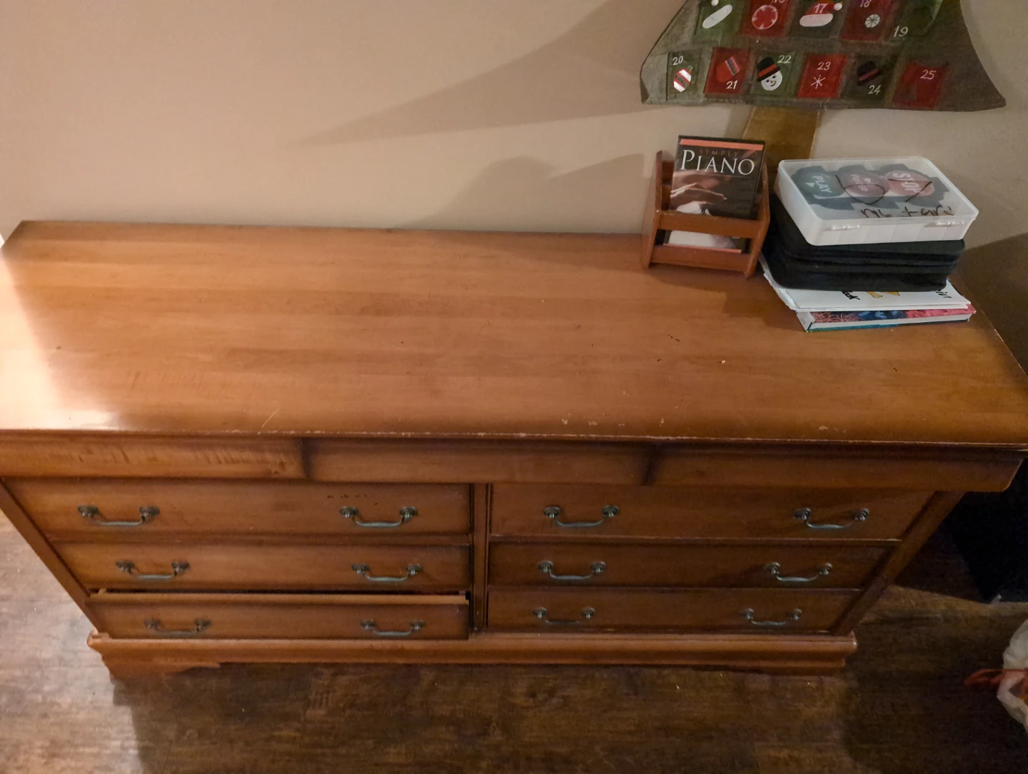 Wooden Dresser with 9 Drawers - Pick up only - photo 2