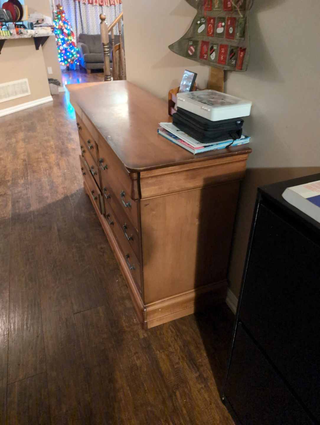 Wooden Dresser with 9 Drawers - Pick up only - photo 4