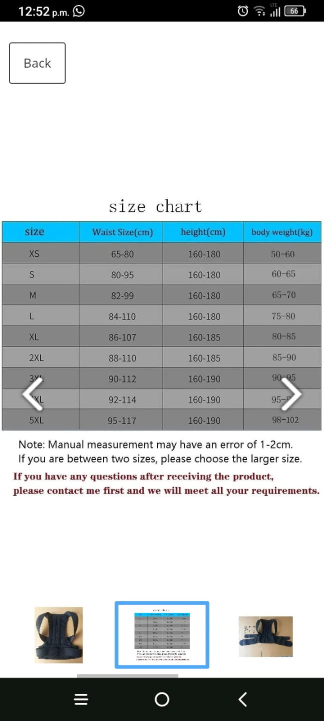 BRAND NEW BACK BRACE FOR MEN AND WOMEN SIZE XL - photo 5