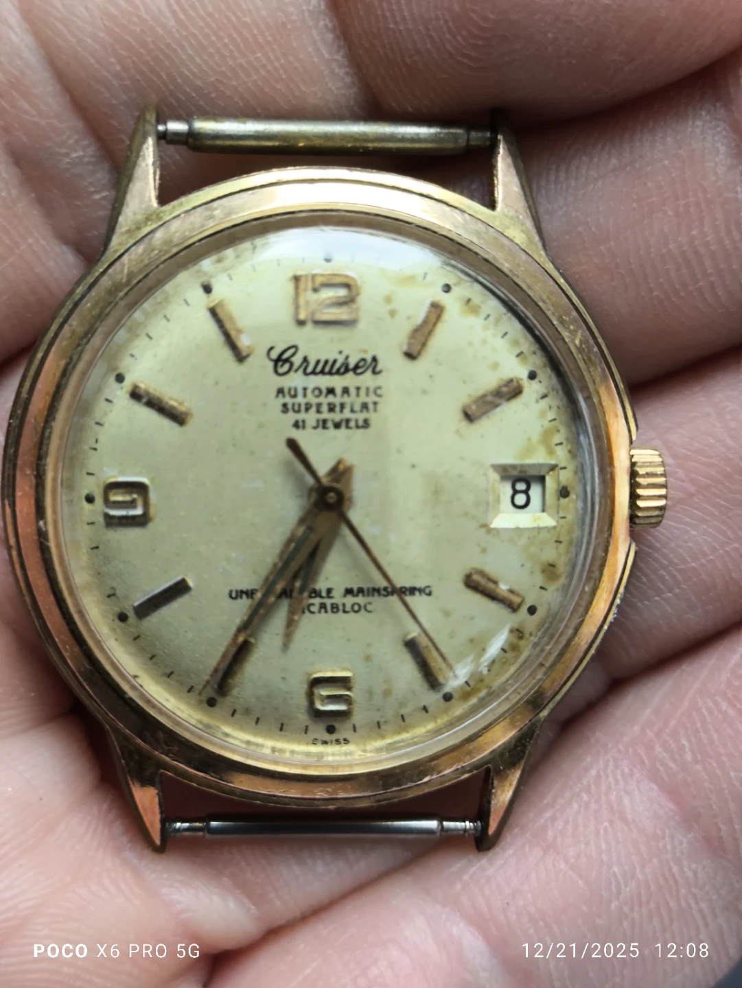 Vintage Cruiser Automatic Superflat 41 Jewels Watch