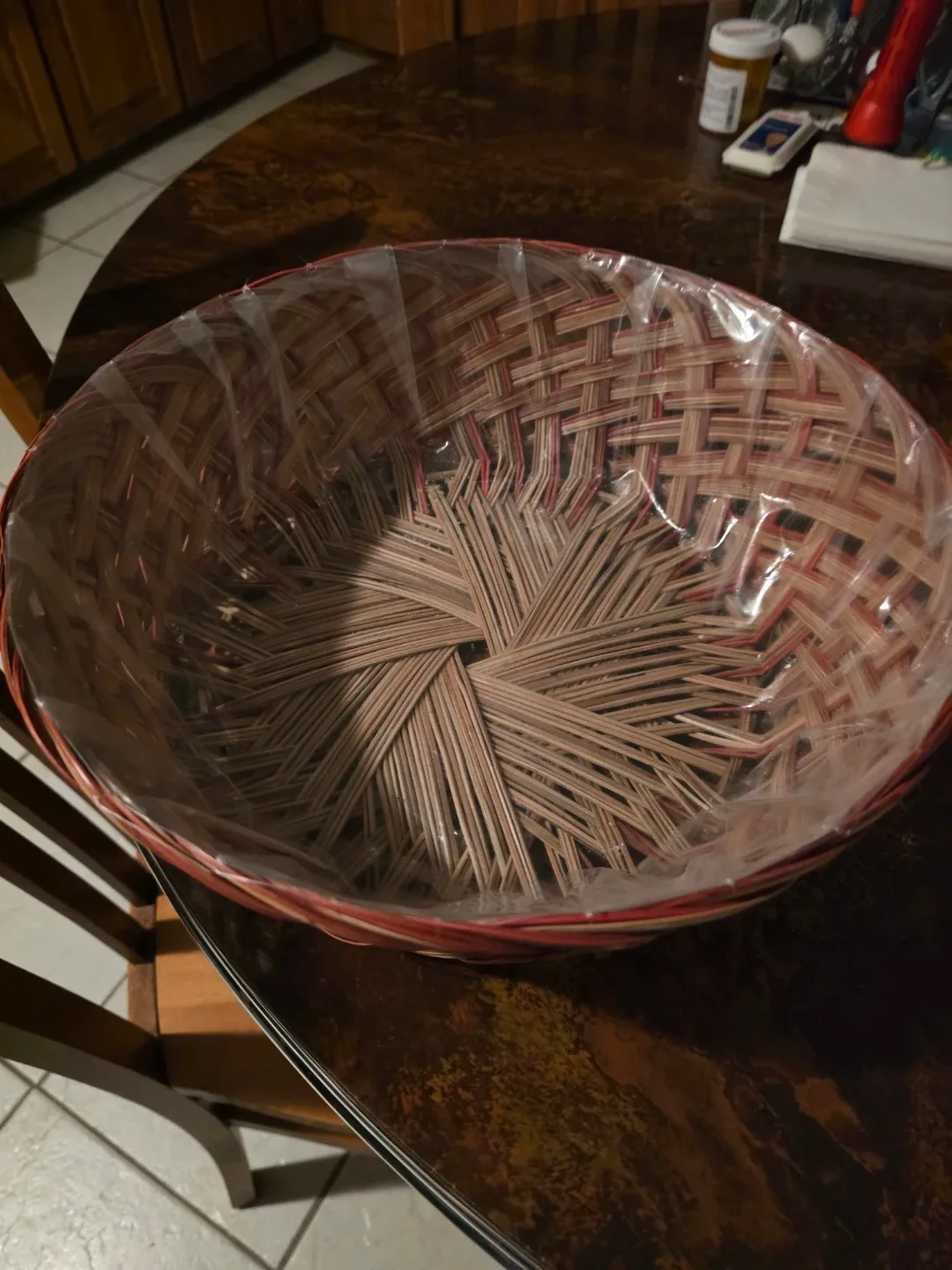 Woven Basket with Liner