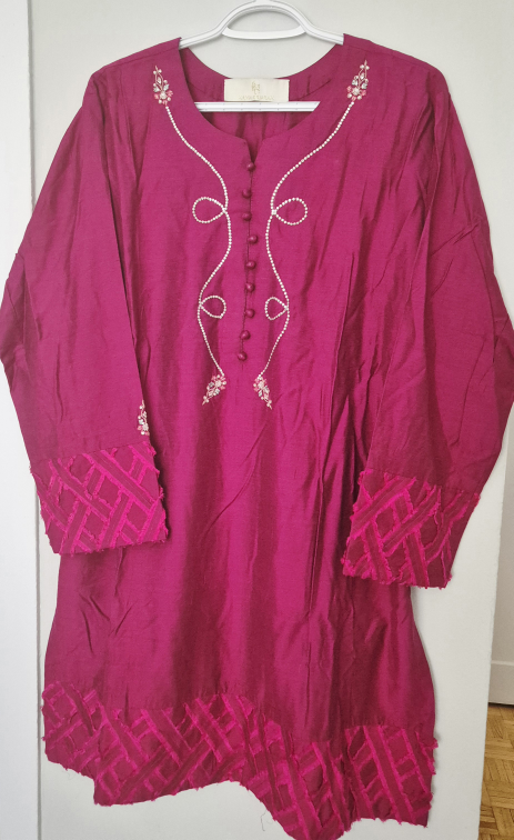 Burgundy 3-Piece Salwar Kameez Suit