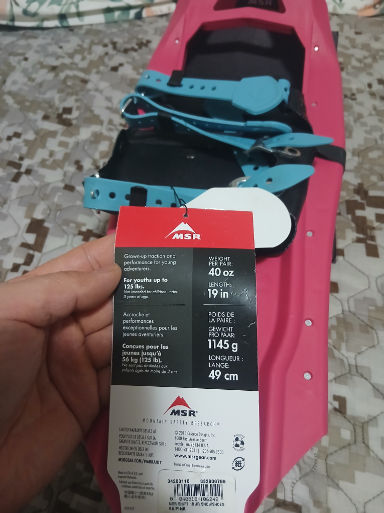 MSR Shift Youth Snowshoes - Electro Pop Pink - photo 3