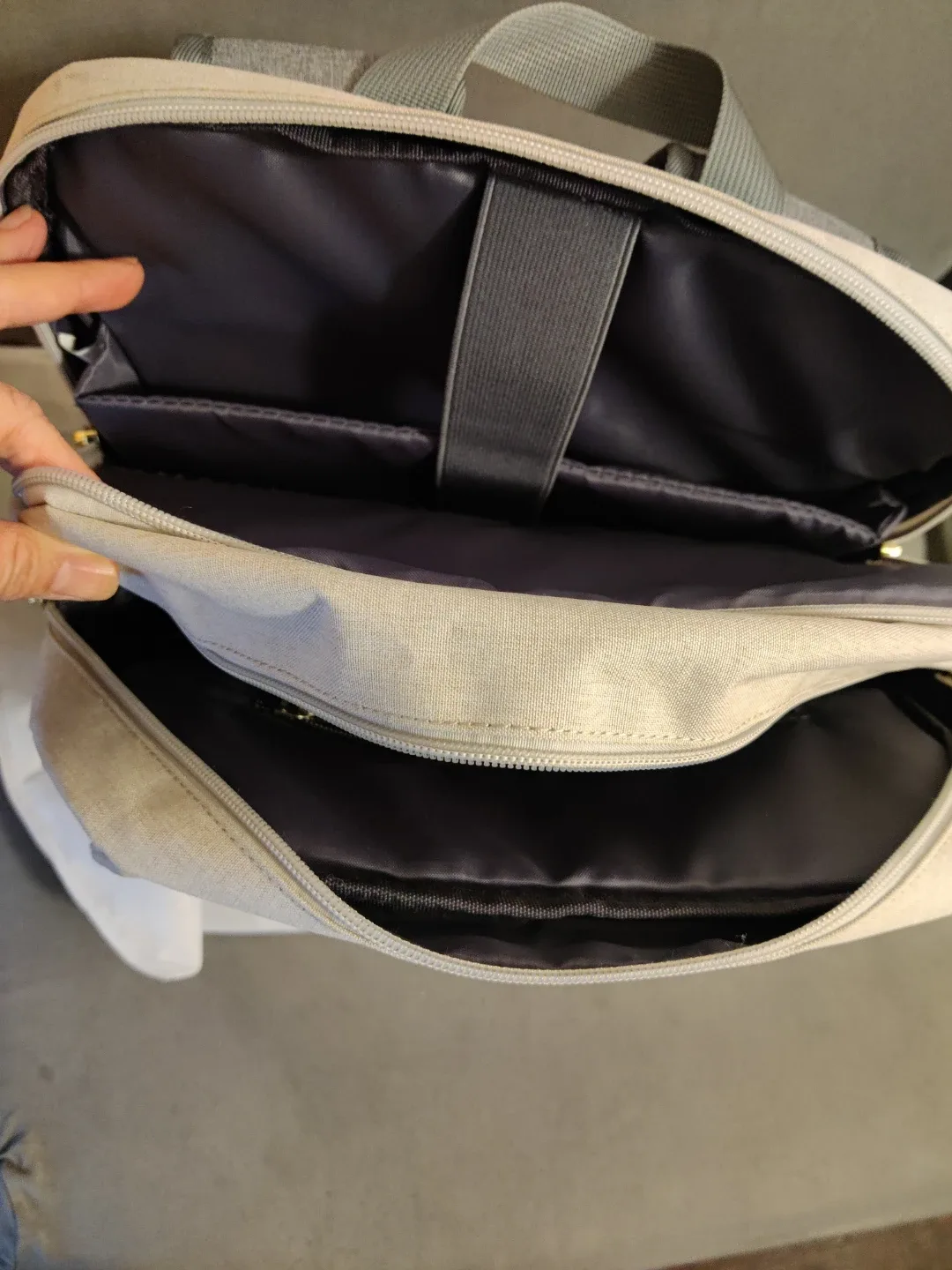 LOVEVOOK Laptop Backpack - Grey/Beige image indicator(5)