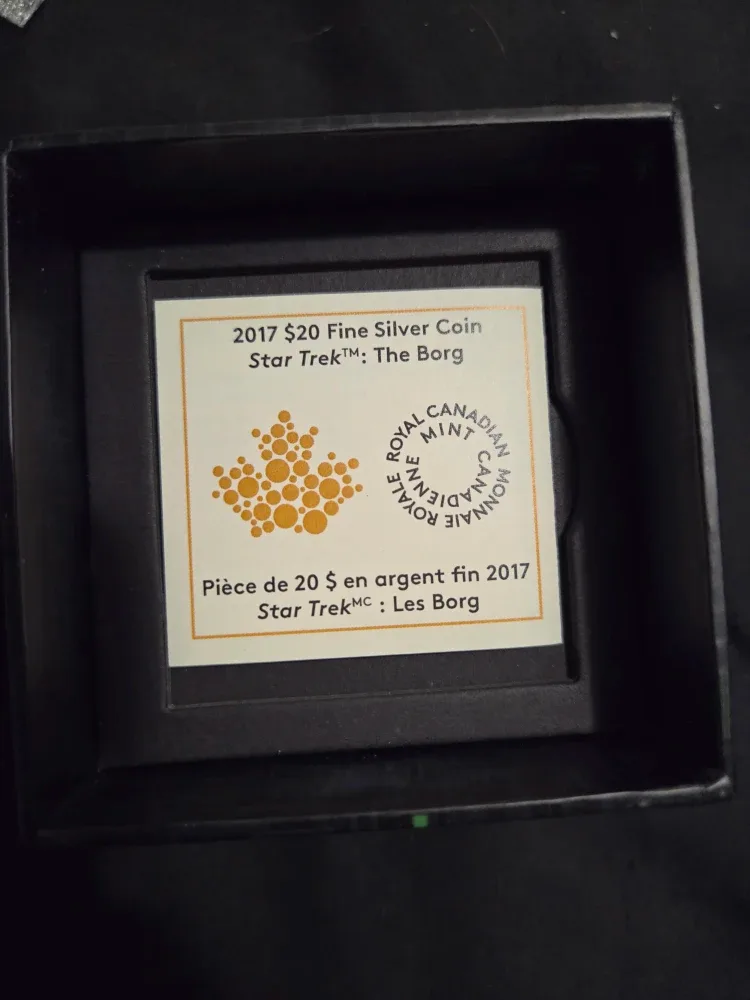 2017 Royal Canadian Mint $20 Fine Silver Star Trek Coin image indicator(2)